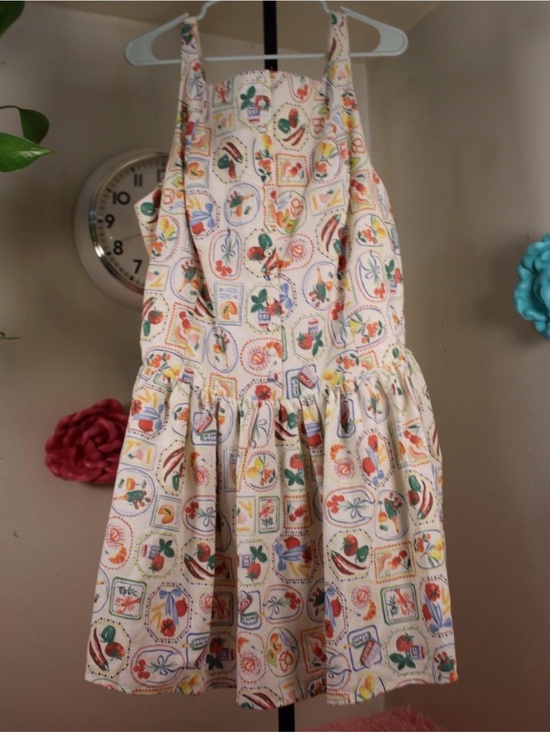 Anthropologie Dresses & Skirts - Anthropologie Food Print Mini Dress Drop-waist with pockets